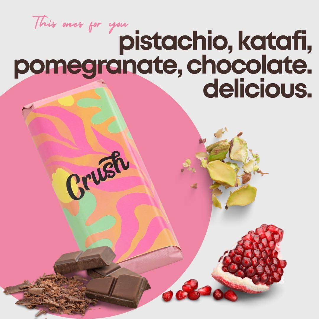 Crush Dubai Chocolate Bar (Pomegranate)