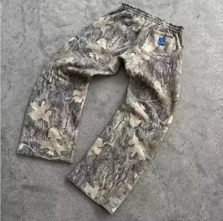 Camouflage Pattern Baggy Pants