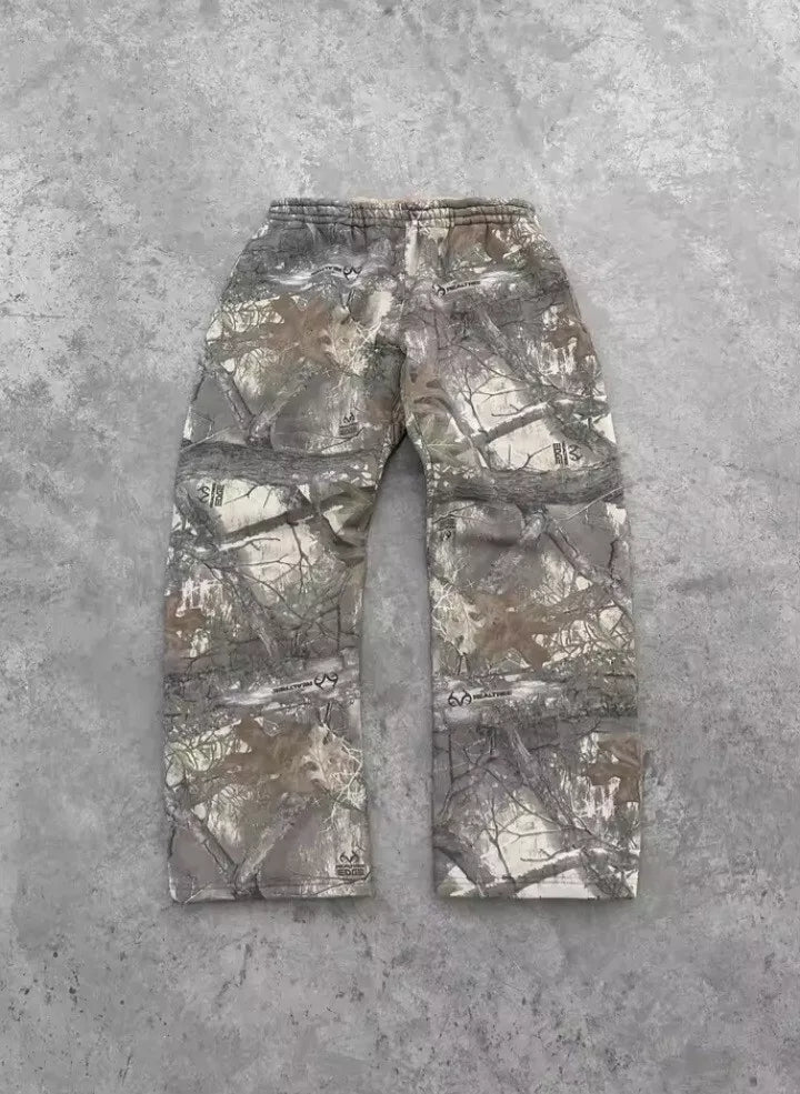 Camouflage Pattern Baggy Pants