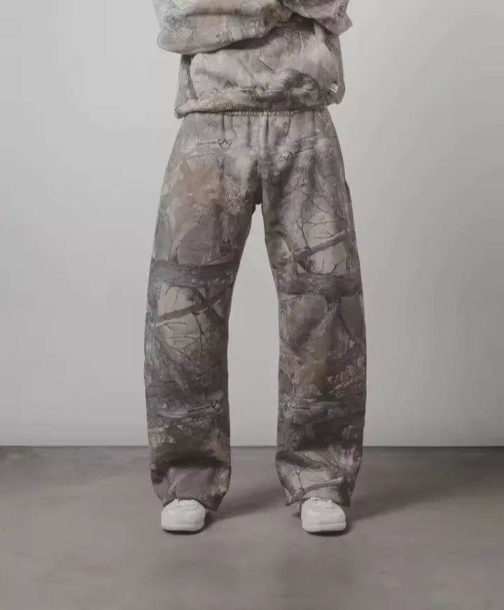 Camouflage Pattern Baggy Pants