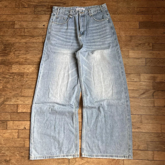 Endless Fade Wide-Leg Jeans with Y2K Skater Vibes