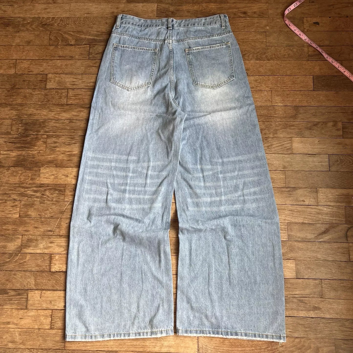 Endless Fade Wide-Leg Jeans with Y2K Skater Vibes